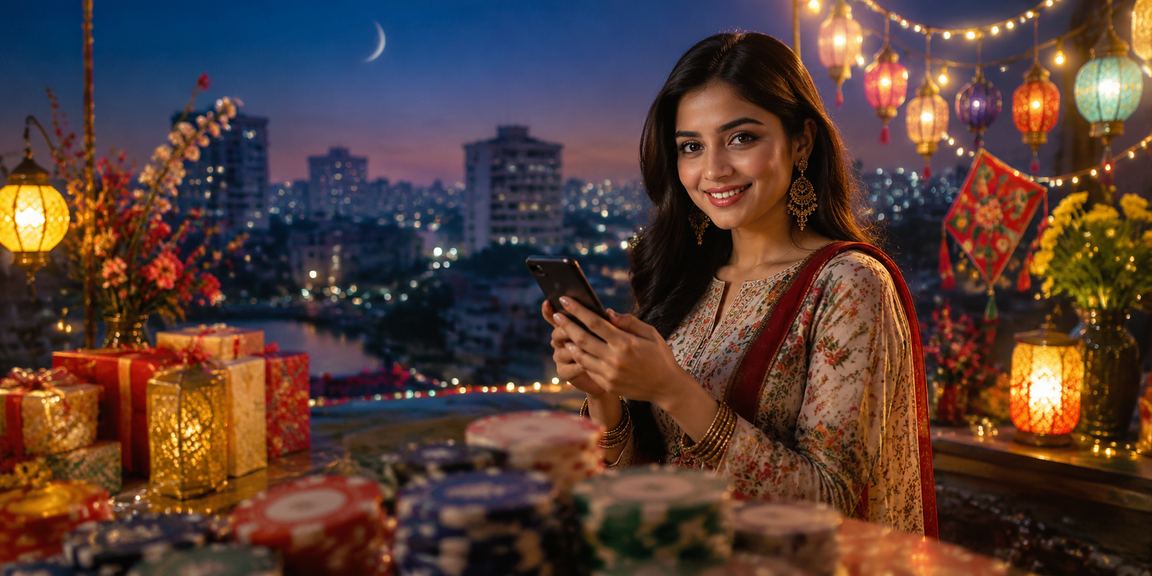 বরিশালে ঈদ উৎসবে মোবাইলে স্পোর্টস বেটিং করছেন তরুণ